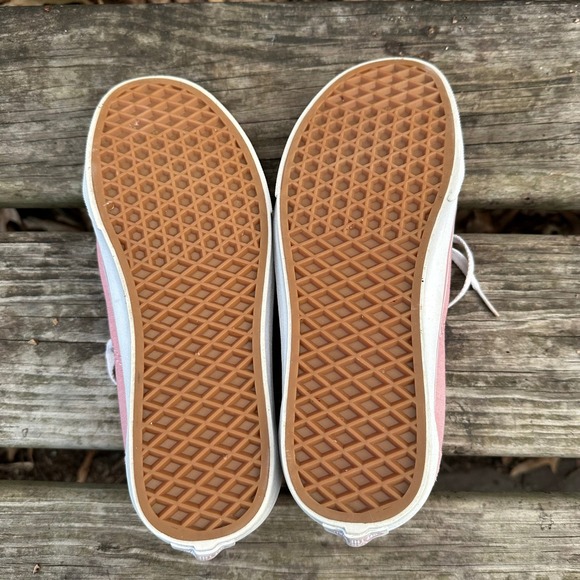 Vans Old Skool Suede Leather Lace Up Low Top Sneakers Zephyr Pink Size 8.5 - Picture 7 of 9